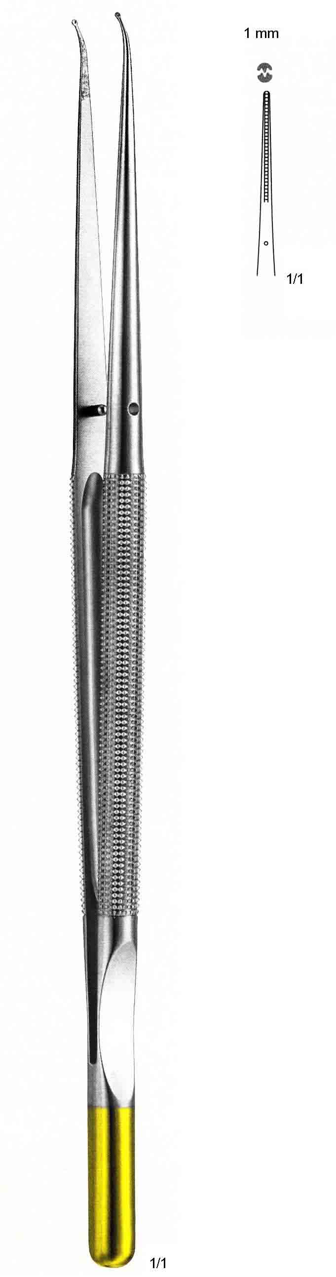 ALTIN SAPLI MİKRO PENSET 210 mm 1 mm